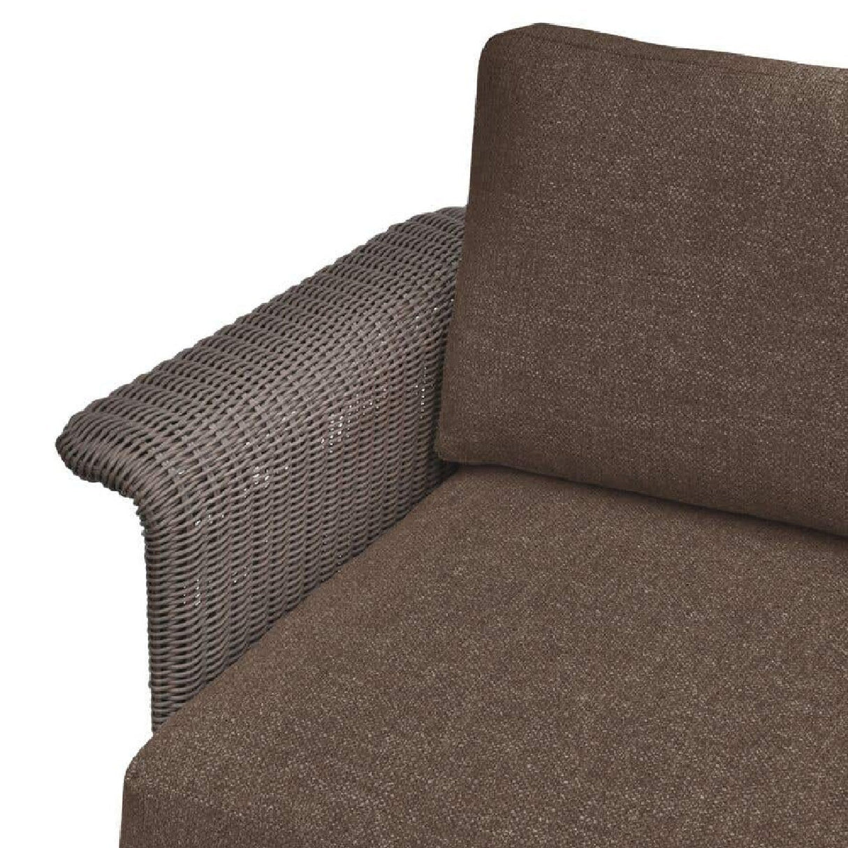 Modern European furniture - Curved Arm Wicker Outdoor Chair - www.oroa.com