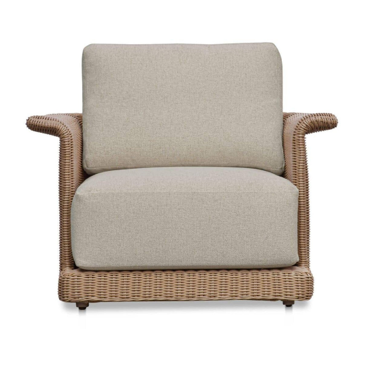 Modern European furniture - Curved Arm Wicker Outdoor Chair - www.oroa.com