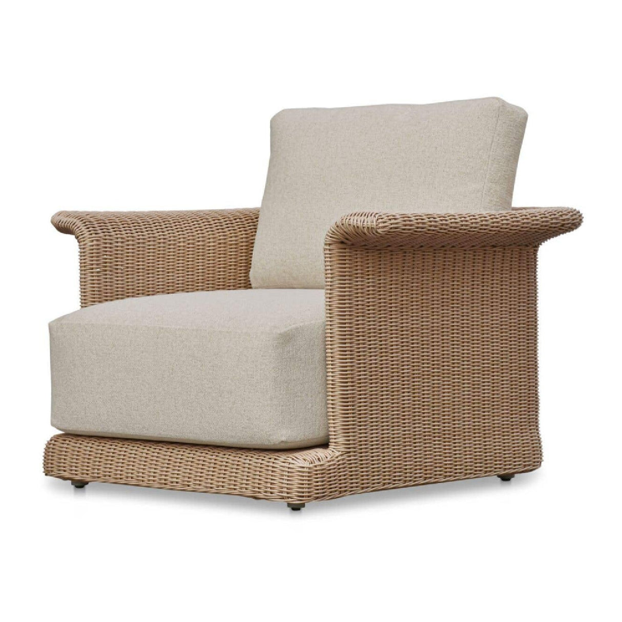 Modern European furniture - Curved Arm Wicker Outdoor Chair - www.oroa.com
