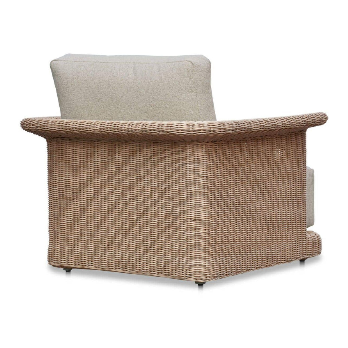 Modern European furniture - Curved Arm Wicker Outdoor Chair - www.oroa.com