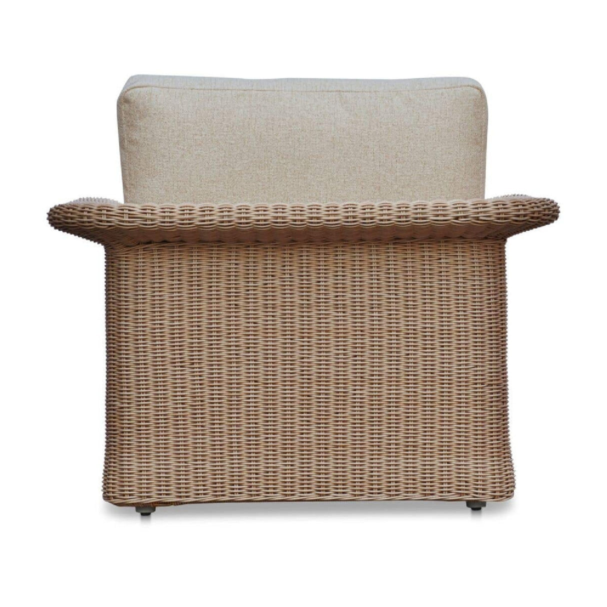 Modern European furniture - Curved Arm Wicker Outdoor Chair - www.oroa.com