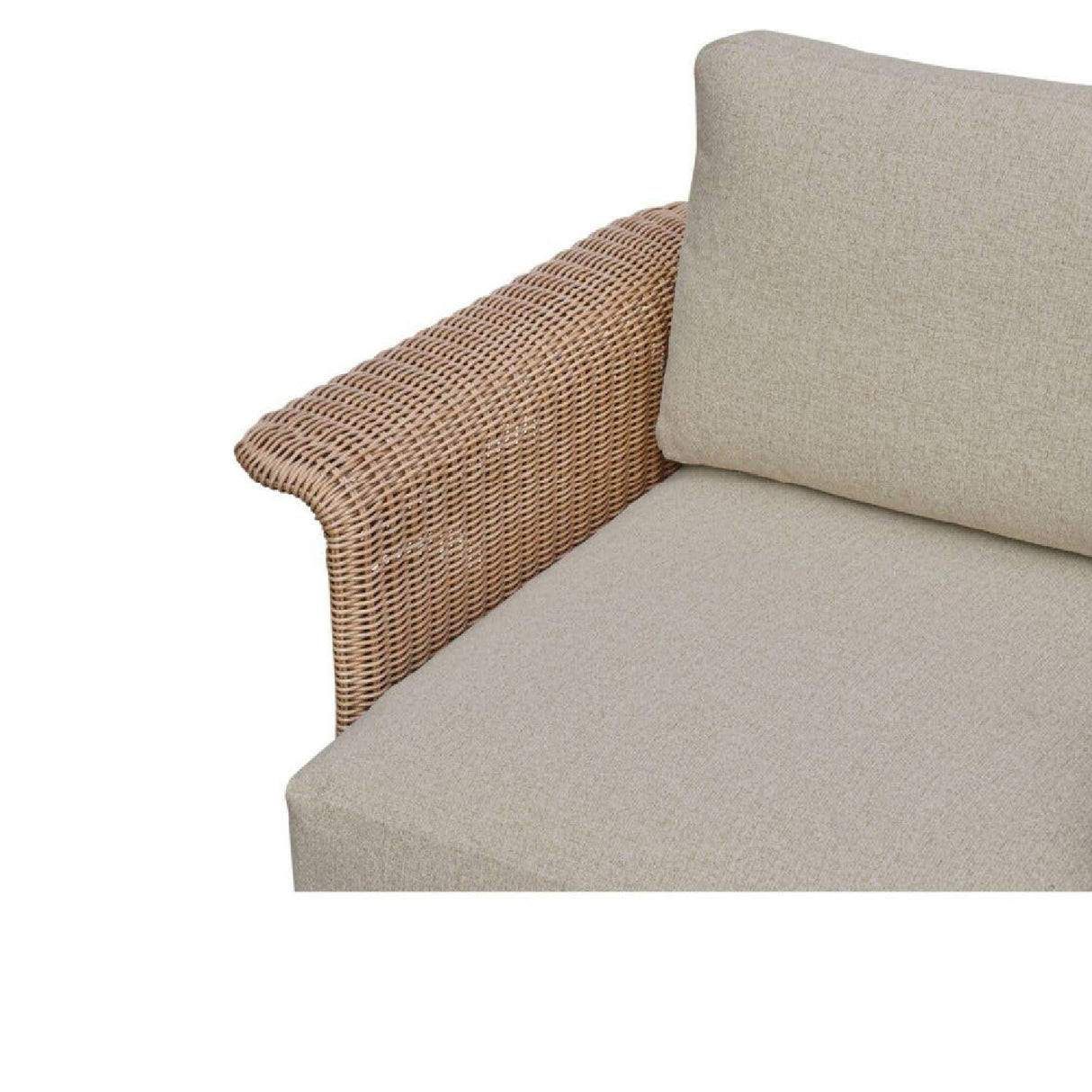Modern European furniture - Curved Arm Wicker Outdoor Chair - www.oroa.com