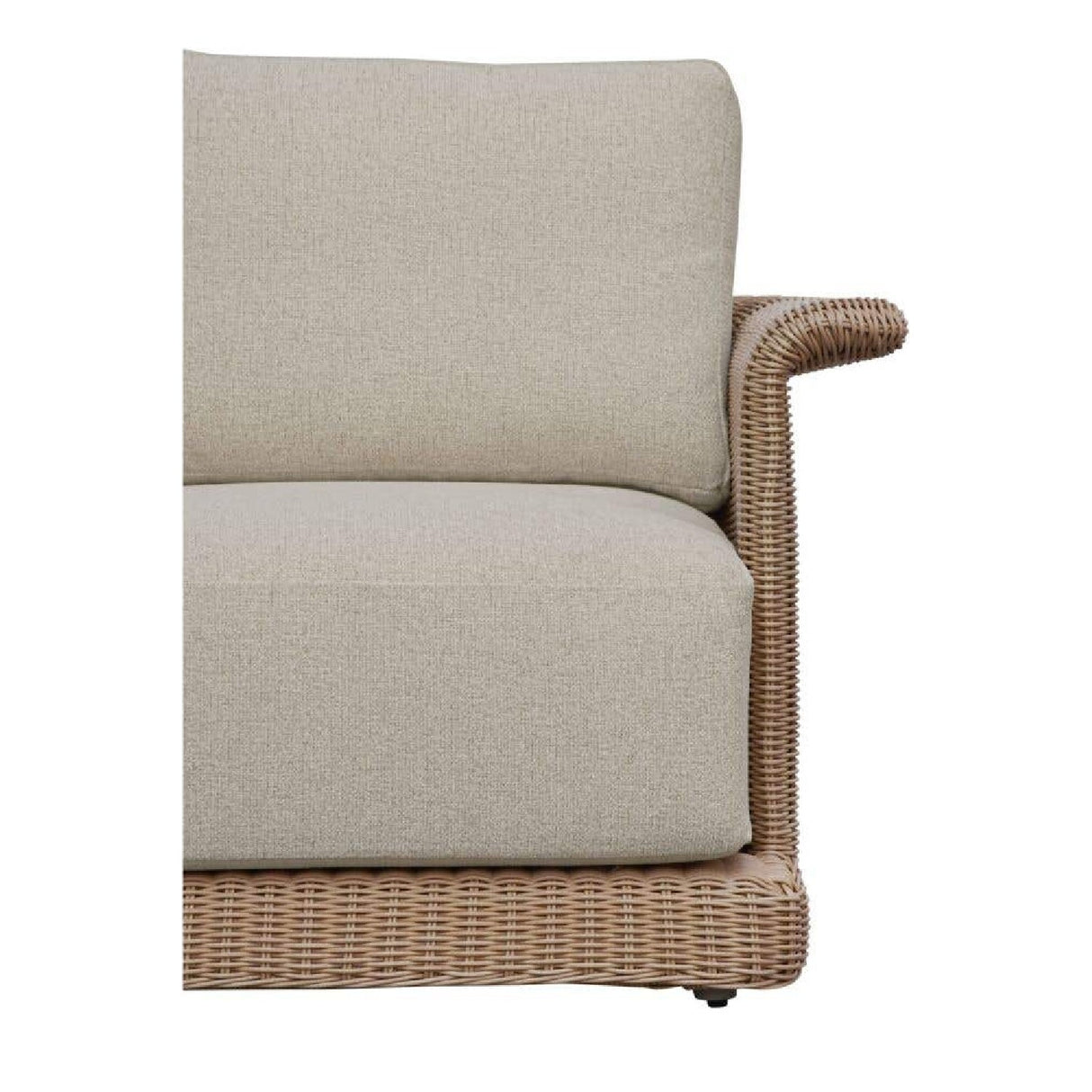 Modern European furniture - Curved Arm Wicker Outdoor Chair - www.oroa.com