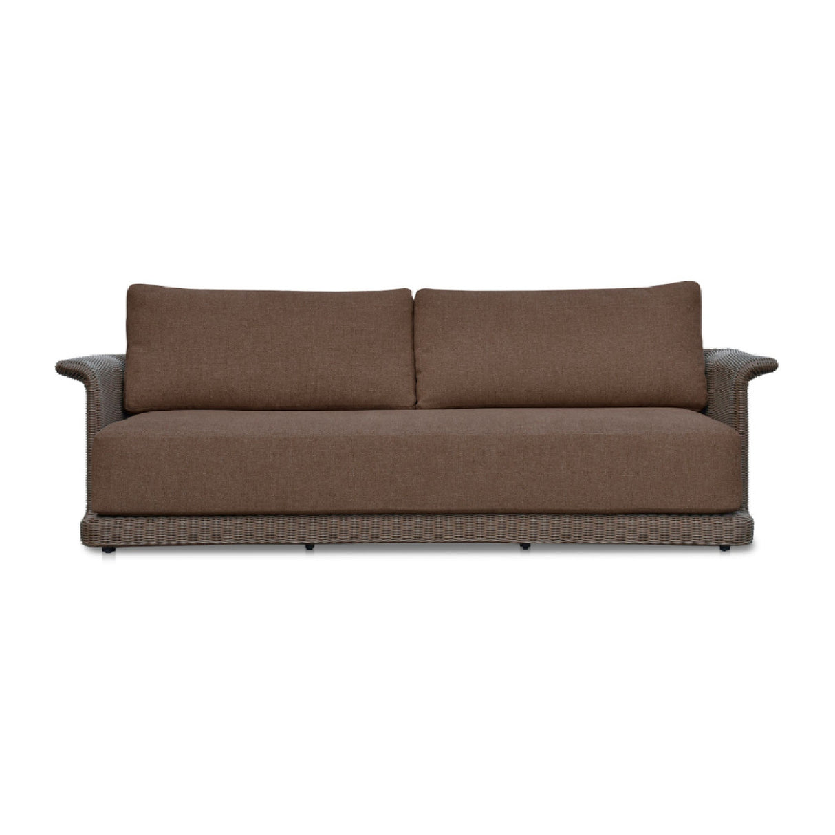 Modern European furniture - Curved Arm Wicker Outdoor Sofa - www.oroa.com
