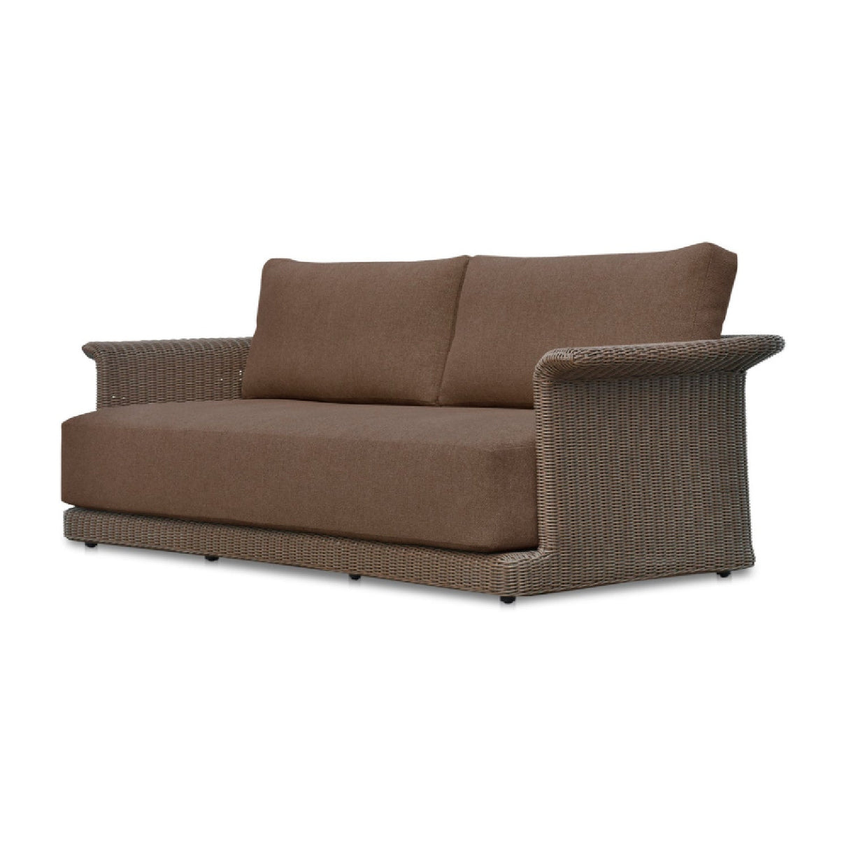 Modern European furniture - Curved Arm Wicker Outdoor Sofa - www.oroa.com