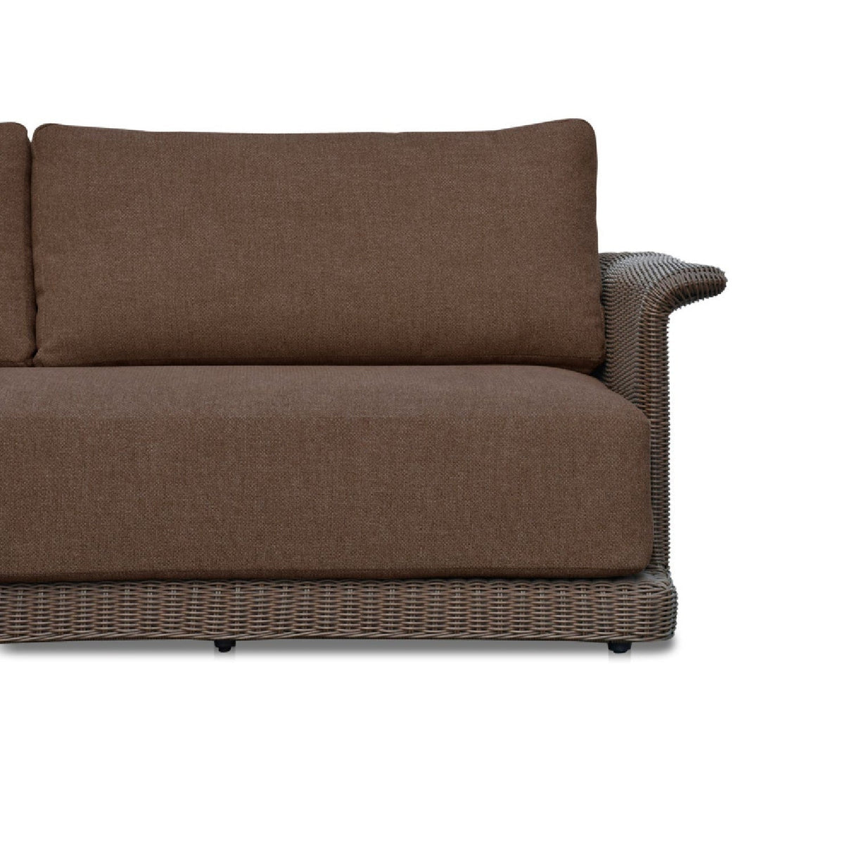 Modern European furniture - Curved Arm Wicker Outdoor Sofa - www.oroa.com