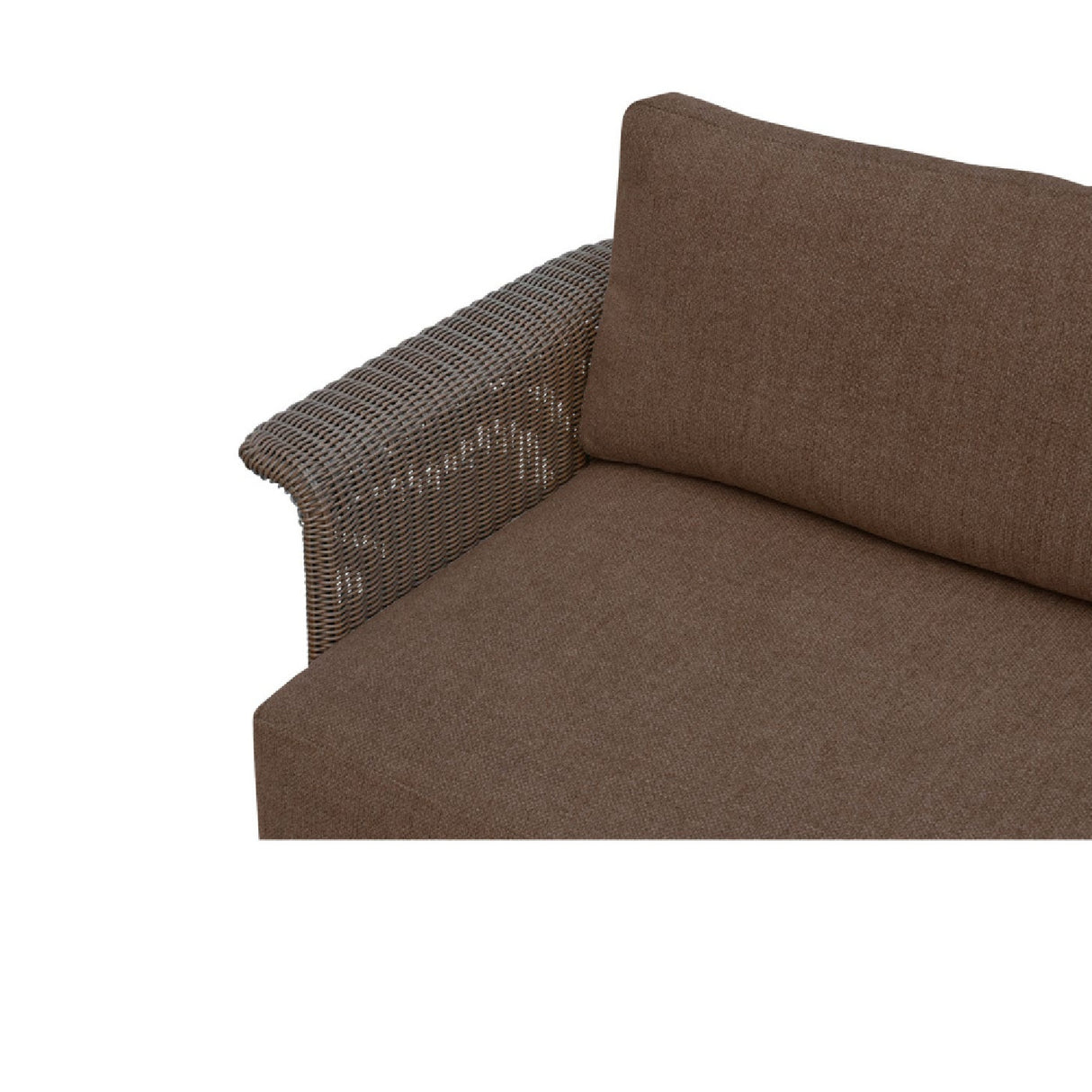 Modern European furniture - Curved Arm Wicker Outdoor Sofa - www.oroa.com
