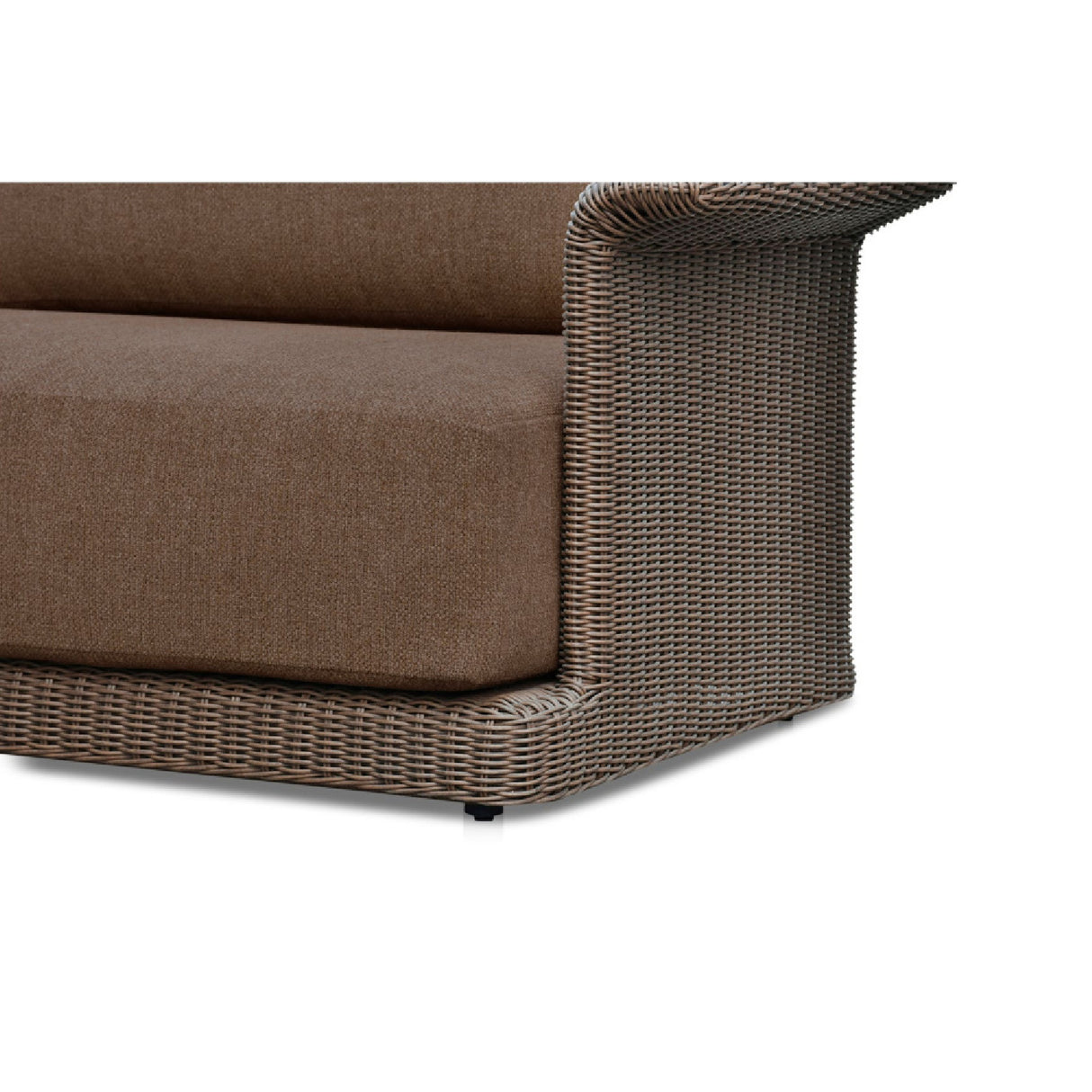 Modern European furniture - Curved Arm Wicker Outdoor Sofa - www.oroa.com