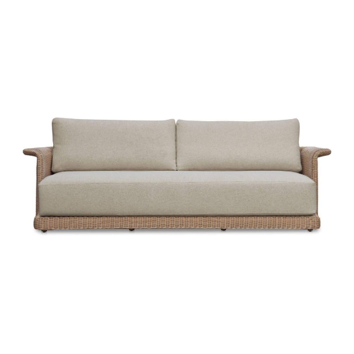 Modern European furniture - Curved Arm Wicker Outdoor Sofa - www.oroa.com | Oroa.com