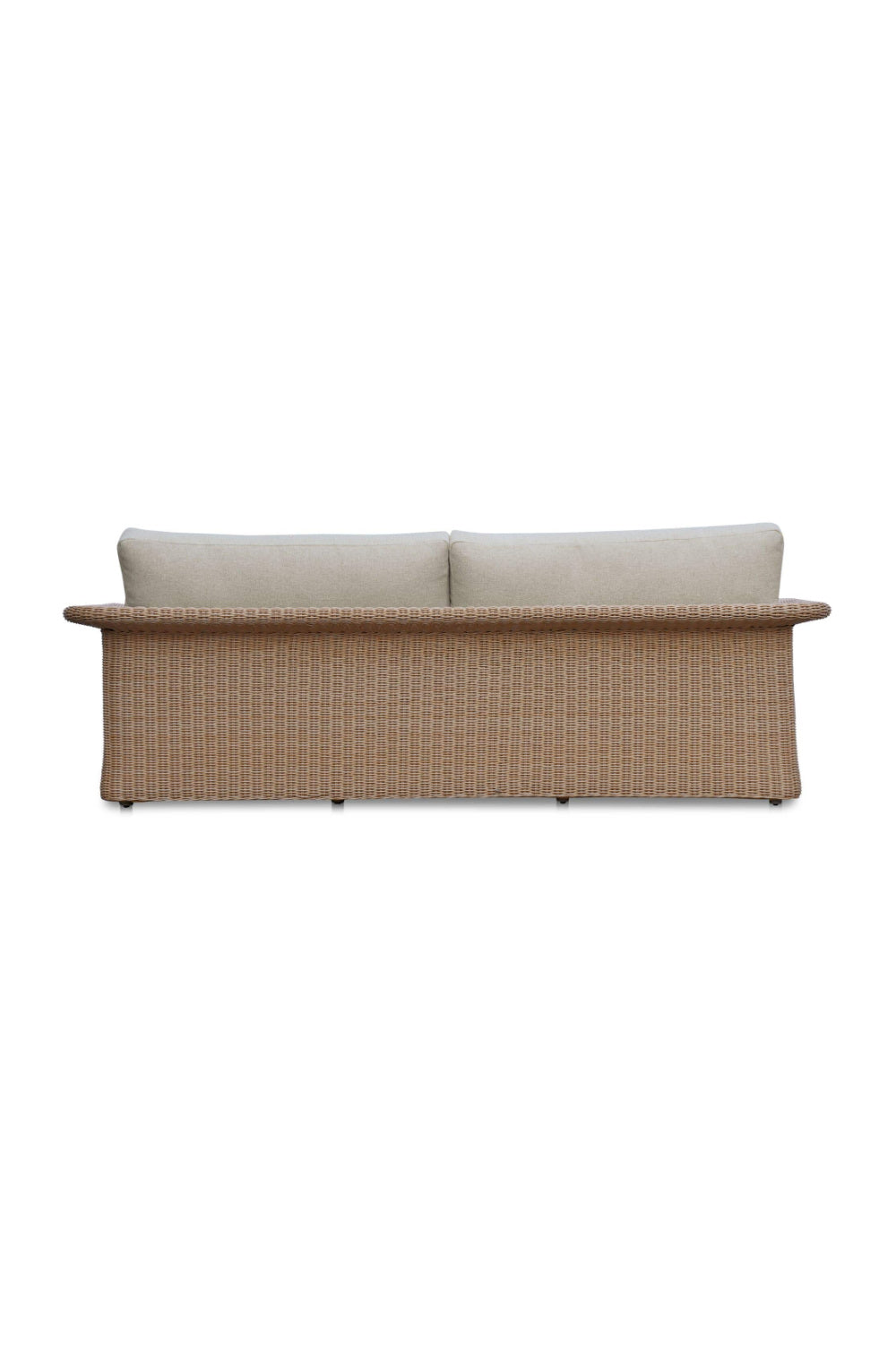 Curved Arm Wicker Outdoor Sofa | Novi Living Meredith | Oroa.com