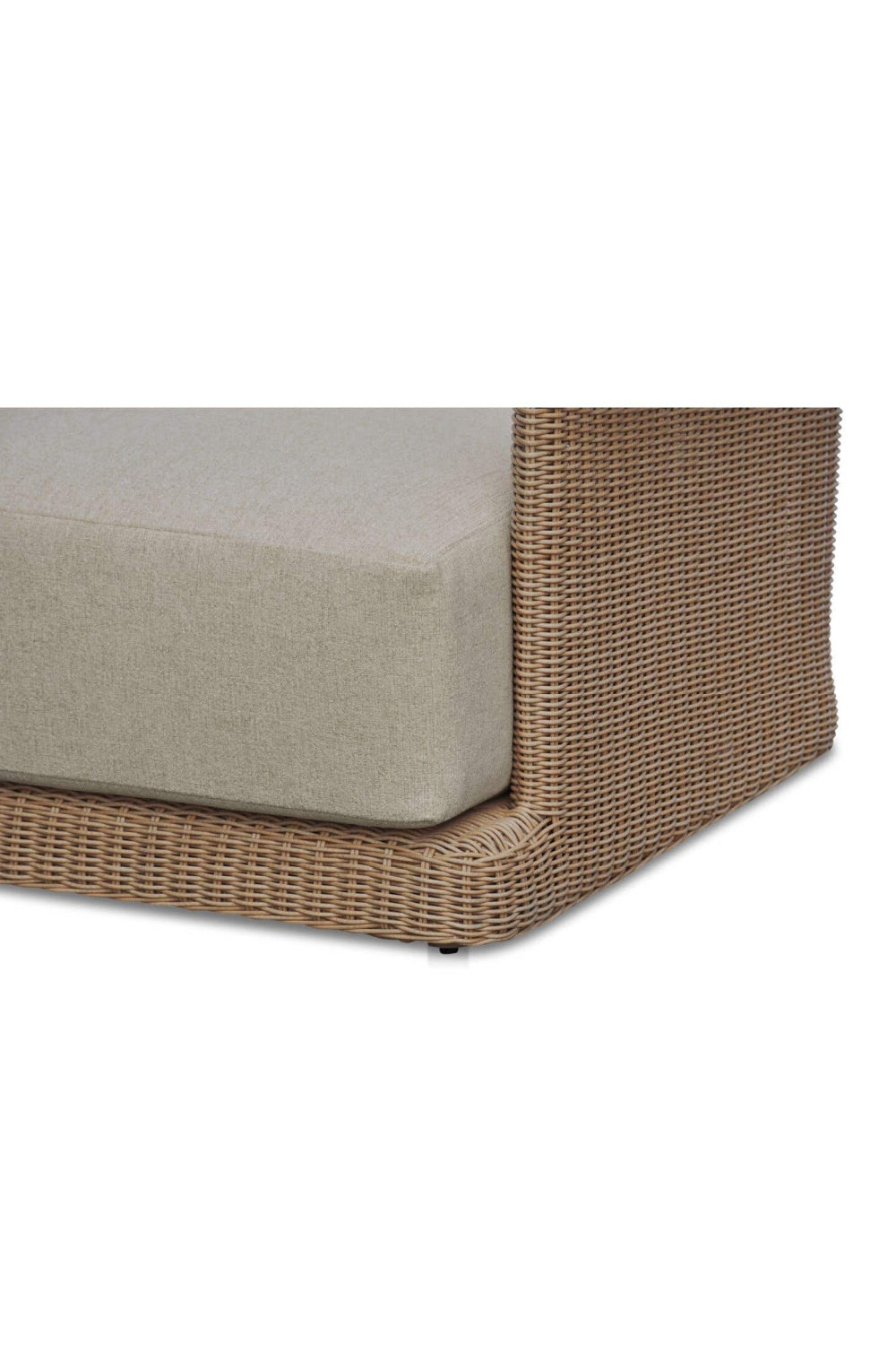 Curved Arm Wicker Outdoor Sofa | Novi Living Meredith | Oroa.com