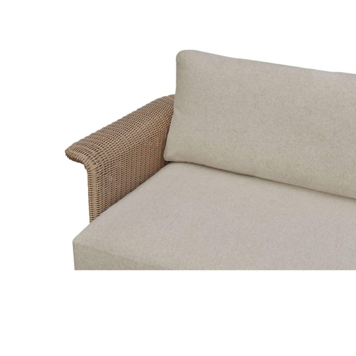 Modern European furniture - Curved Arm Wicker Outdoor Sofa - www.oroa.com
