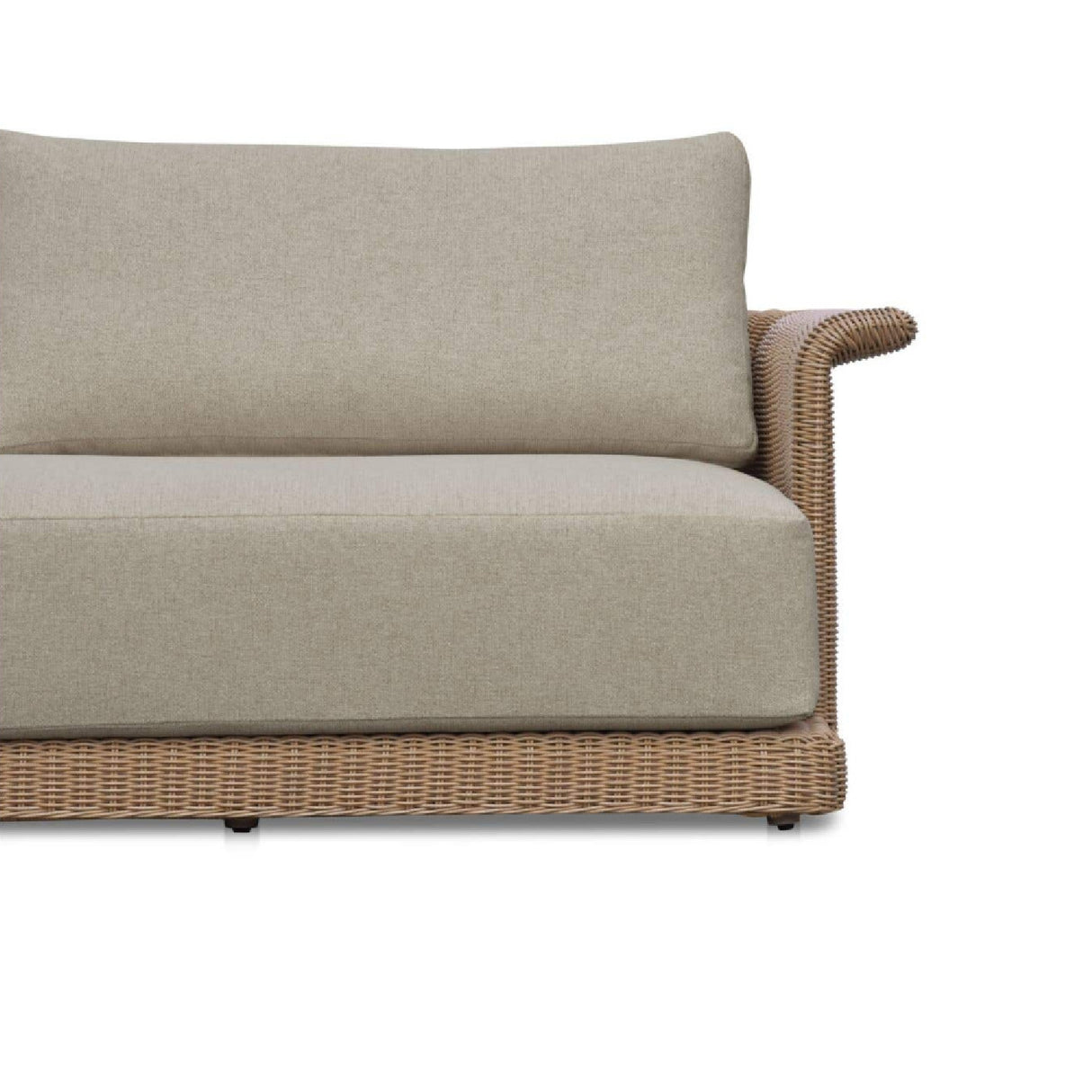 Modern European furniture - Curved Arm Wicker Outdoor Sofa - www.oroa.com