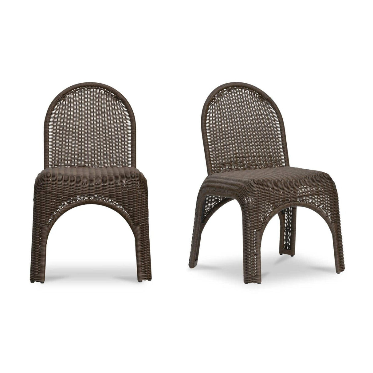 Modern European furniture - Classic Wicker Outdoor Dining Chairs (2) - www.oroa.com