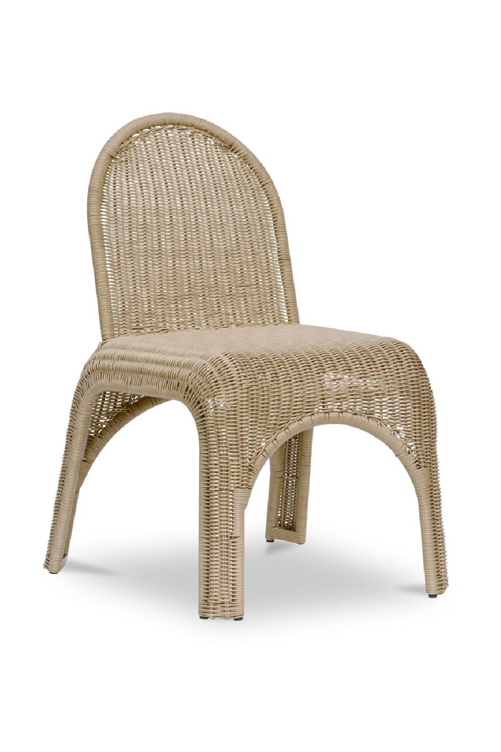Classic Wicker Outdoor Dining Chairs (2) | Novi Living Kendall | Oroa.com