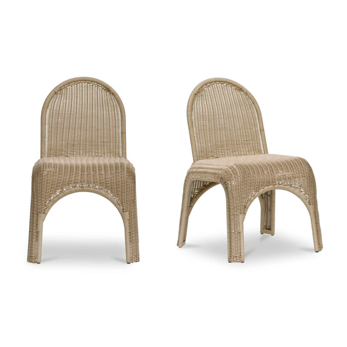 Modern European furniture - Classic Wicker Outdoor Dining Chairs (2) - www.oroa.com