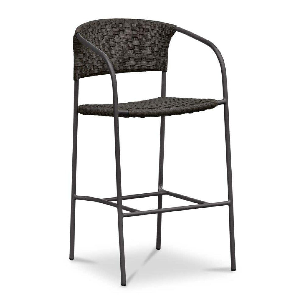 Modern European furniture - Basketweave Outdoor Bar Stool - www.oroa.com