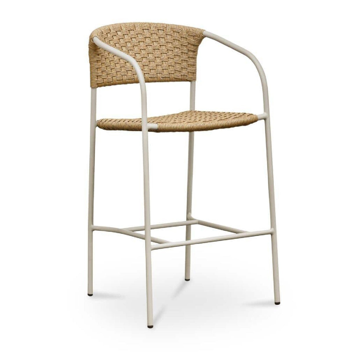 Modern European furniture - Basketweave Outdoor Bar Stool - www.oroa.com