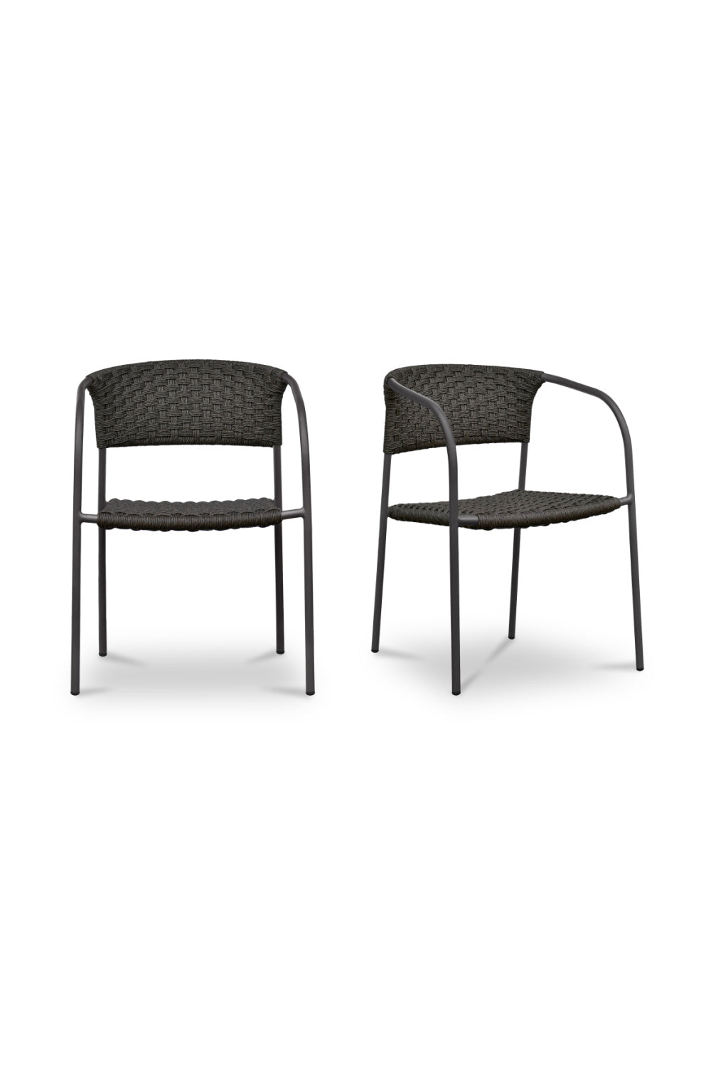 Modern European furniture - Basketweave Outdoor Dining Chairs (2) - www.oroa.com