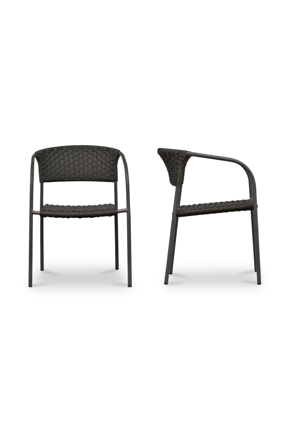 Modern European furniture - Basketweave Outdoor Dining Chairs (2) - www.oroa.com