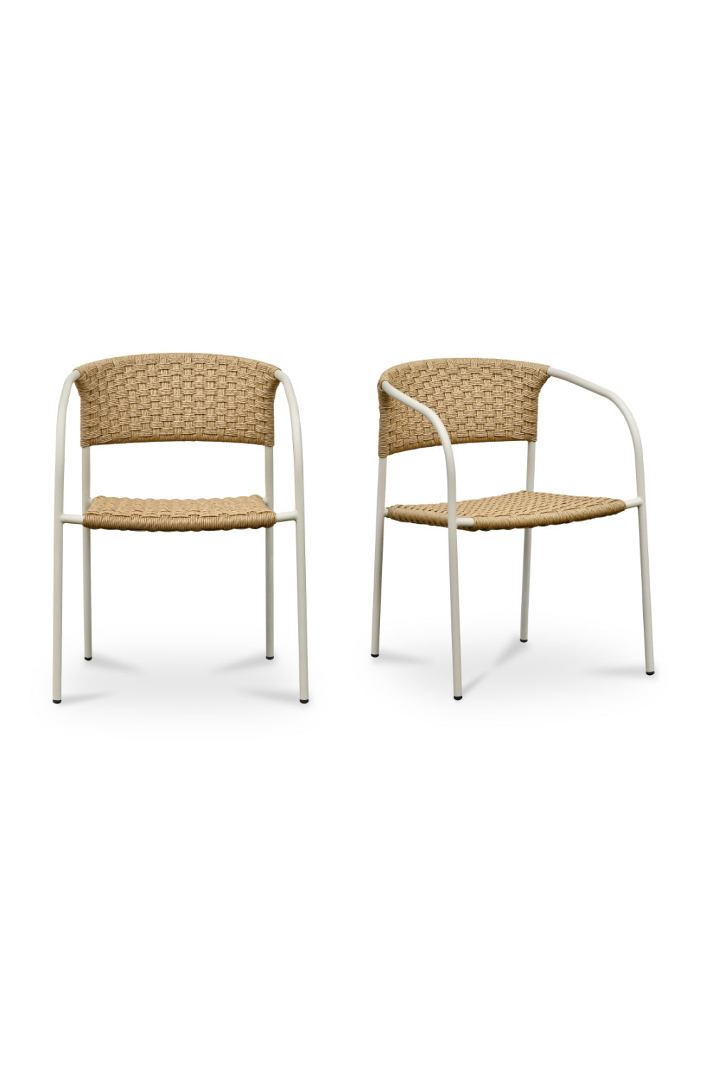 Modern European furniture - Basketweave Outdoor Dining Chairs (2) - www.oroa.com