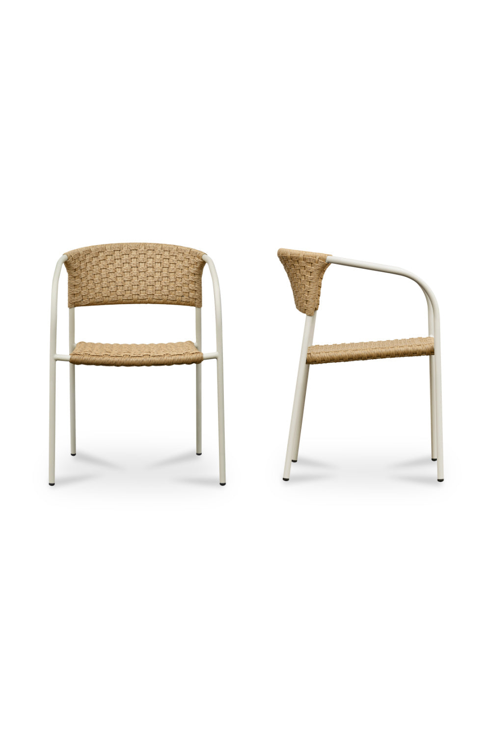 Modern European furniture - Basketweave Outdoor Dining Chairs (2) - www.oroa.com
