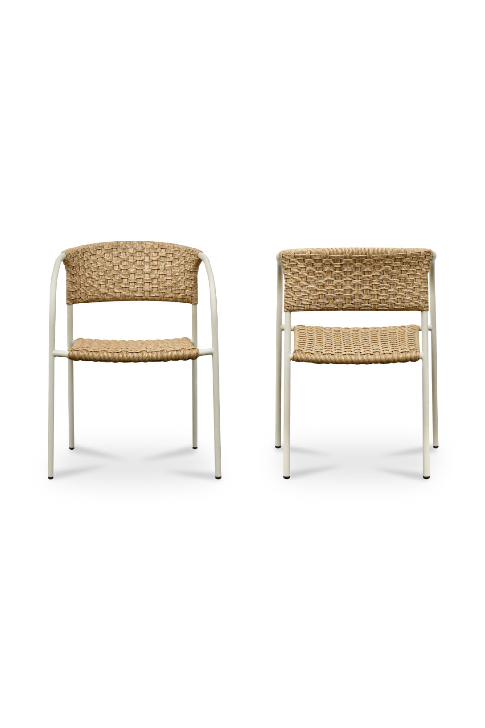 Modern European furniture - Basketweave Outdoor Dining Chairs (2) - www.oroa.com