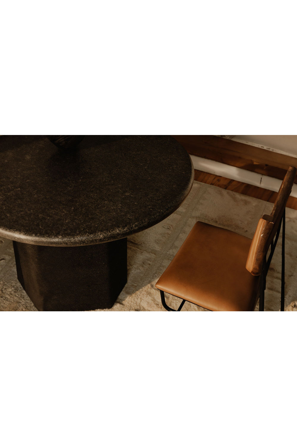 Modern European furniture - Jute-Wrapped Base Dining Table - www.oroa.com