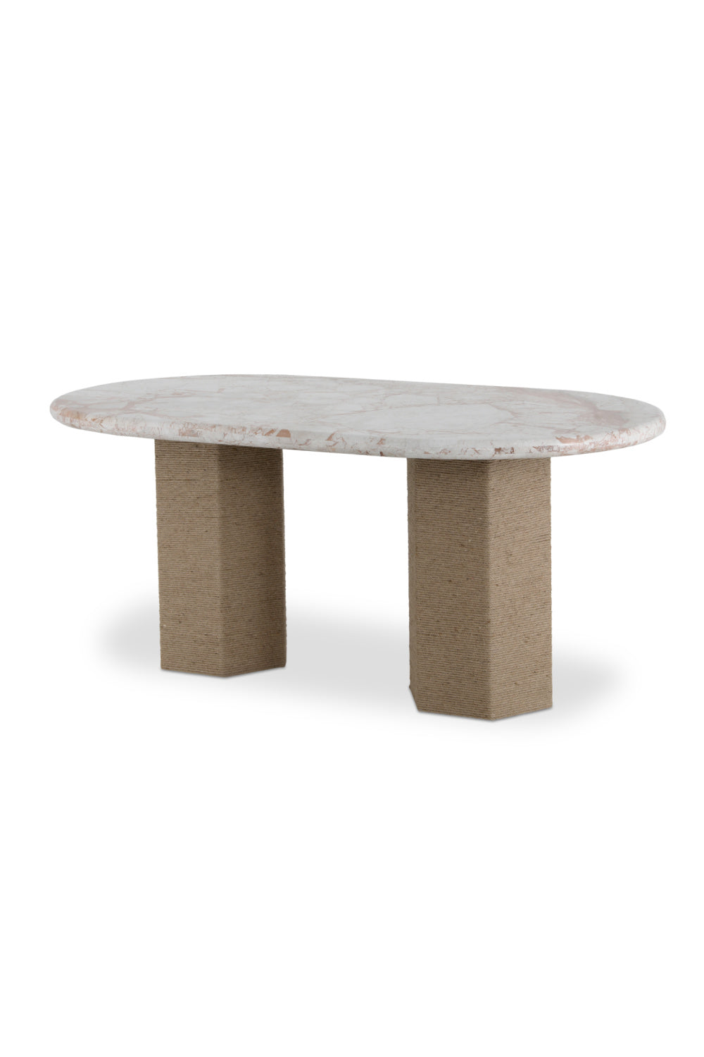 Jute-Wrapped Base Dining Table | Novi Living Sartoria
