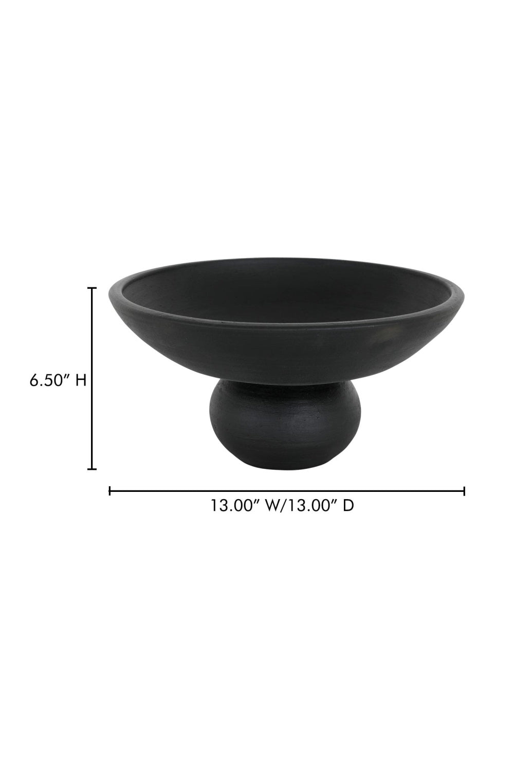 Modern European furniture - Black Terracotta Decorative Bowl- www.oroa.com