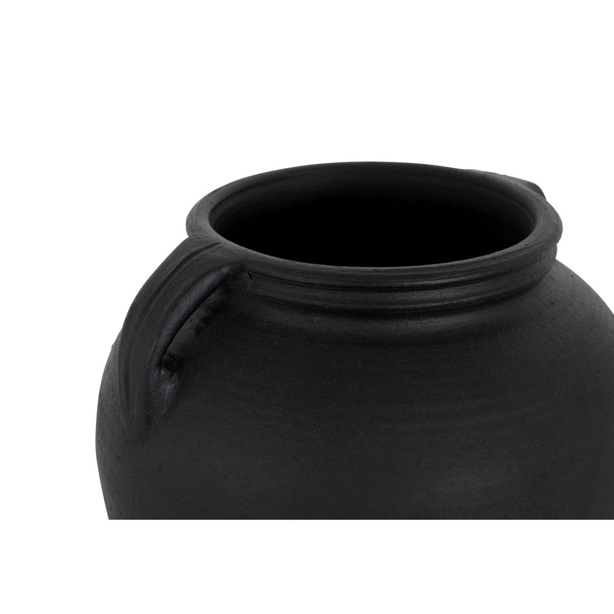 Modern European furniture - Black Terracotta Vase - www.oroa.com