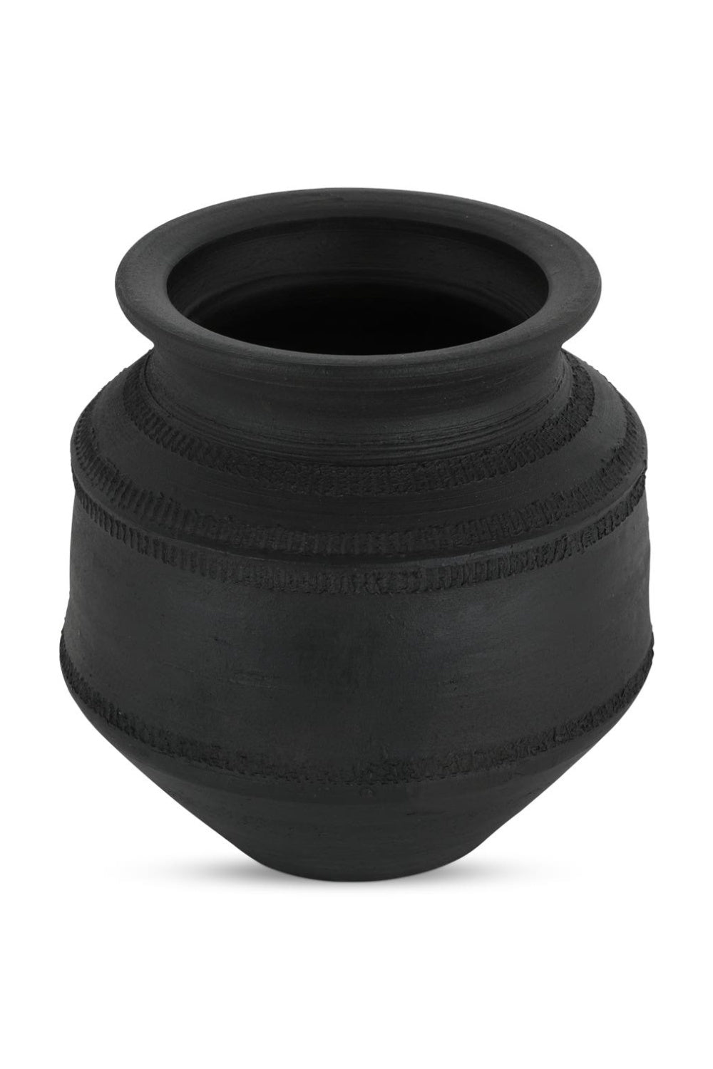 Modern European furniture - Black Terracotta Vessel - www.oroa.com