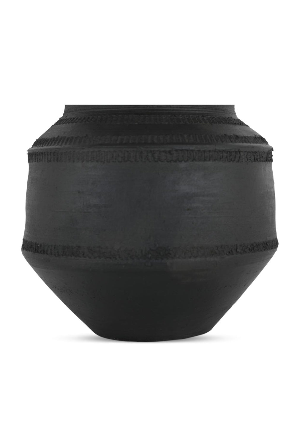 Modern European furniture - Black Terracotta Vessel - www.oroa.com