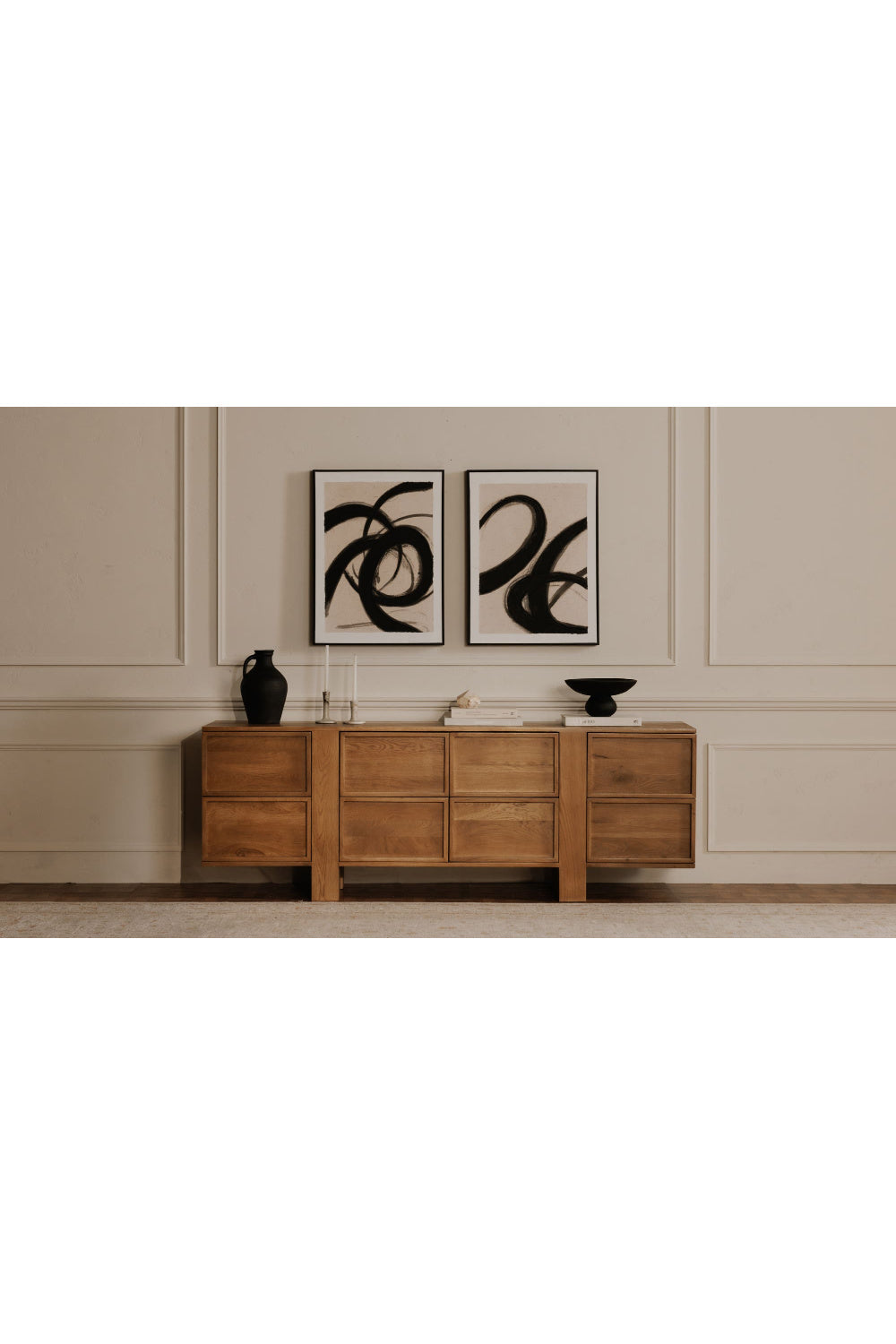 Modern European furniture - Black Terracotta Vase - www.oroa.com