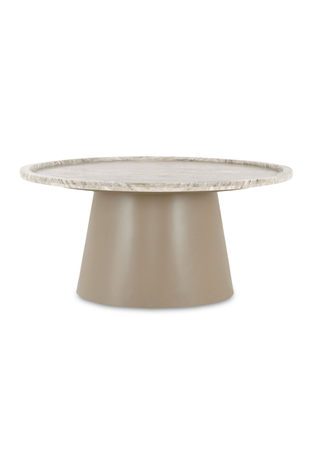 Modern European furniture - Round Marble Tray Coffee Table - www.oroa.com