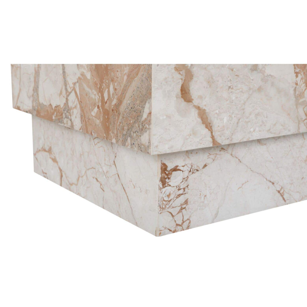 Modern European furniture - Italian Marble Square Side Table - www.oroa.com