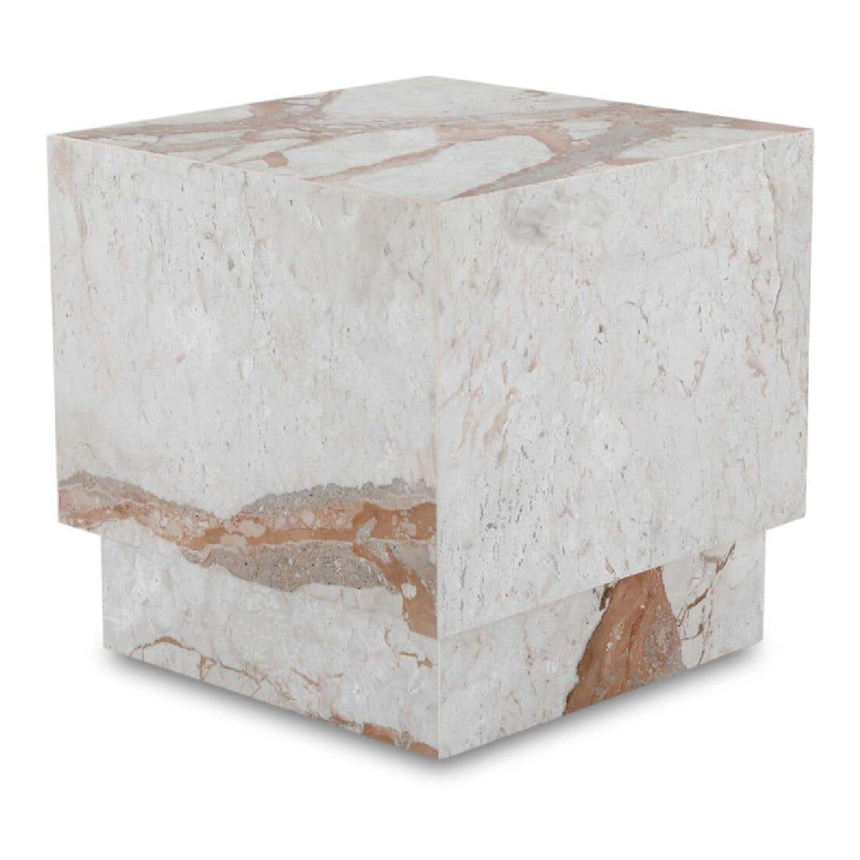 Modern European furniture - Italian Marble Square Side Table - www.oroa.com