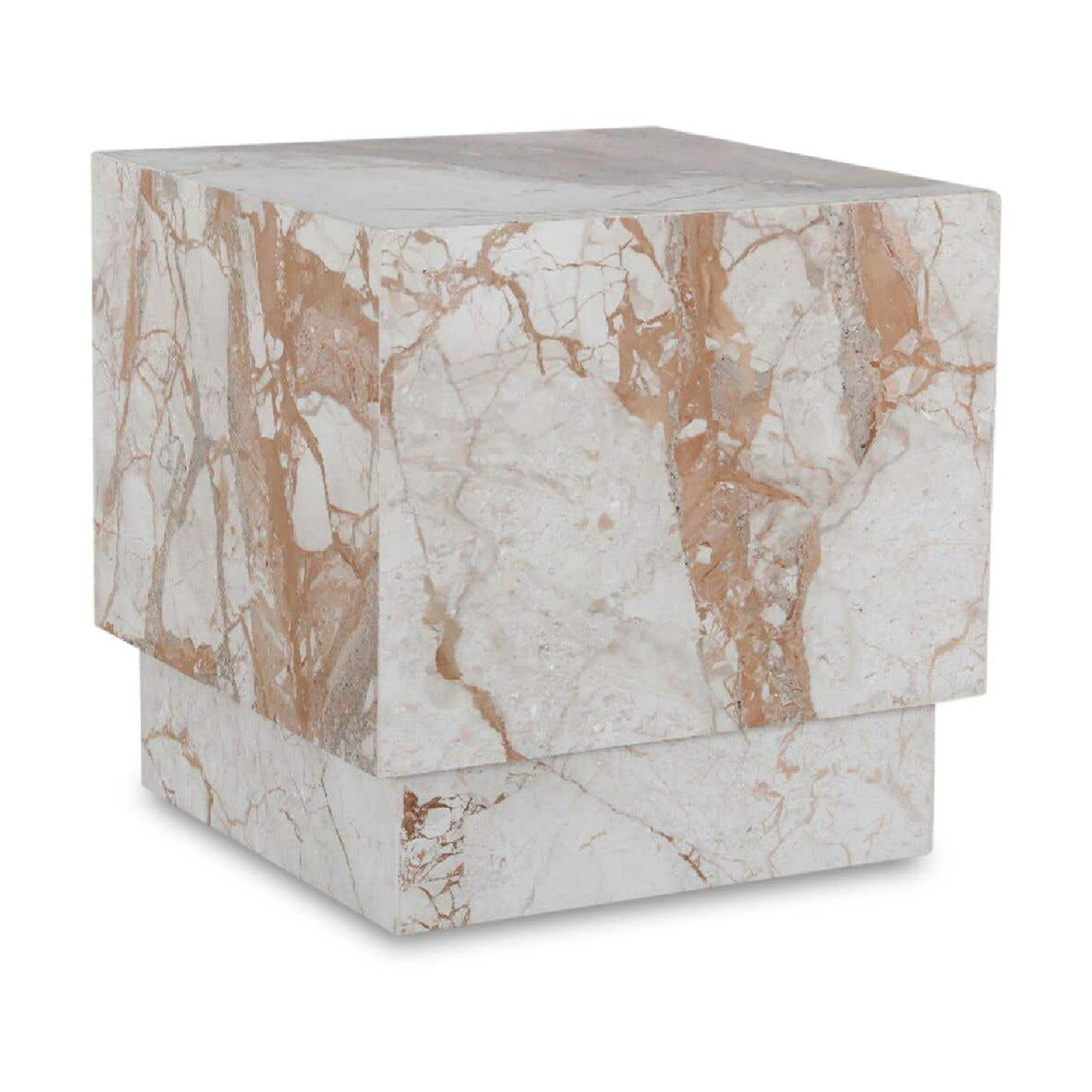 Modern European furniture - Italian Marble Square Side Table - www.oroa.com