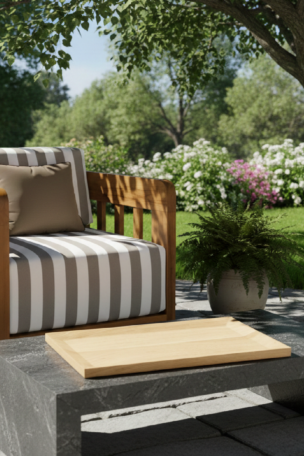 Modern European furniture - olid Oak Tray - www.oroa.com