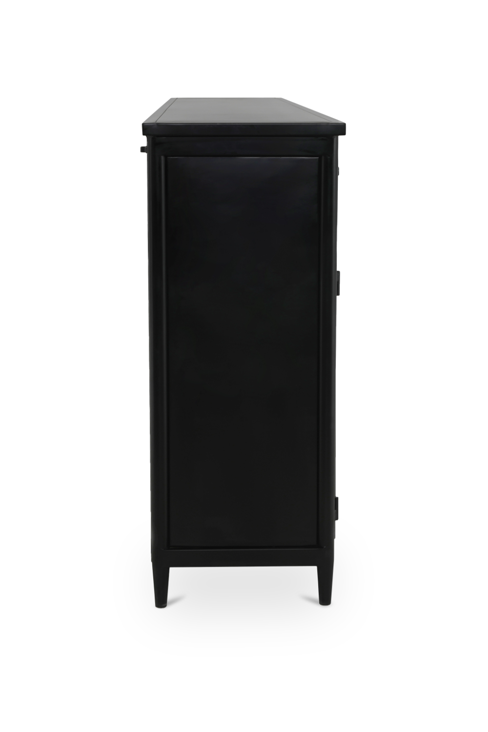 Modern European furniture - Black Metal 4-Door Sideboard - www.oroa.com