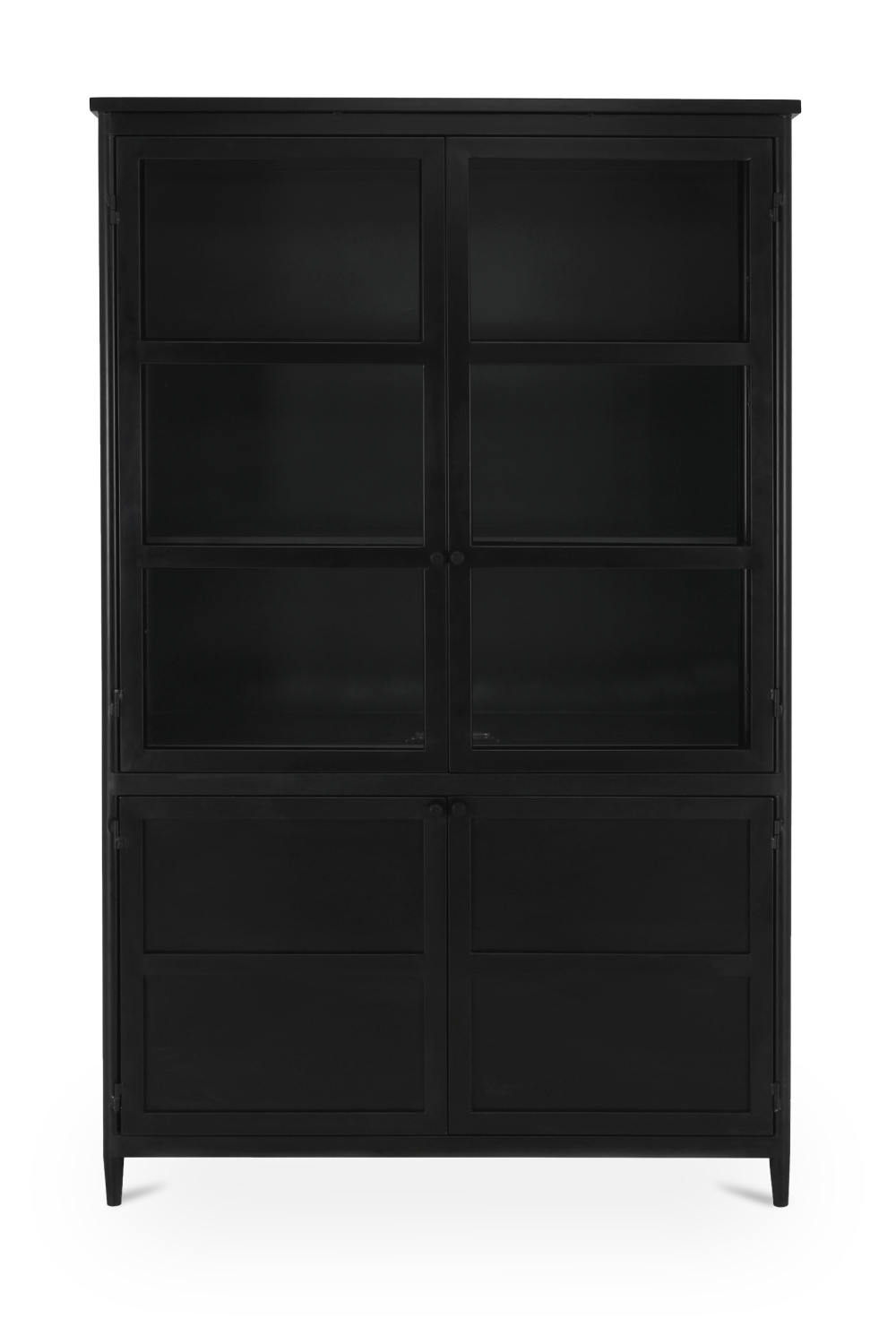 Black Metal 4-Door Cabinet | Novi Living Henry | Oroa.com
