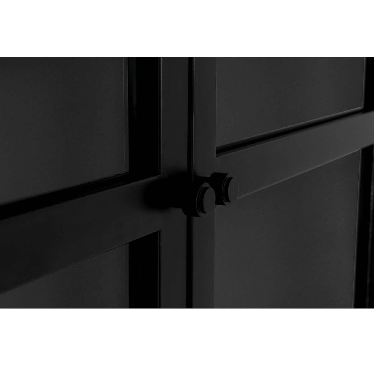 Black Metal 4-Door Tall Cabinet | Novi Living Henry