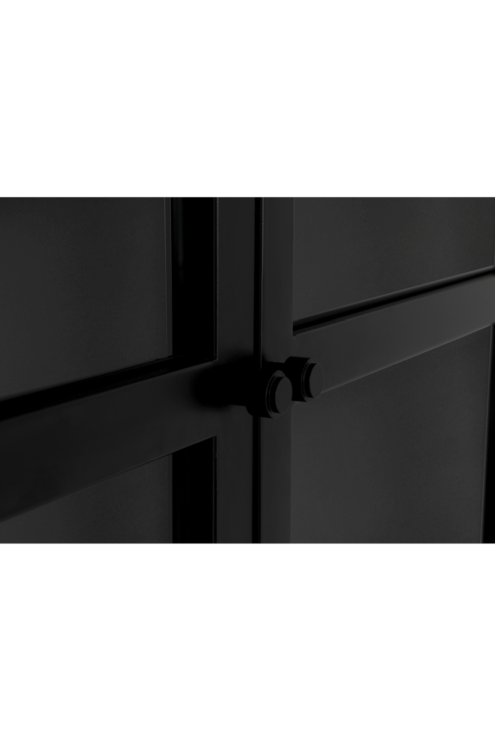 Black Metal 4-Door Cabinet | Novi Living Henry | Oroa.com