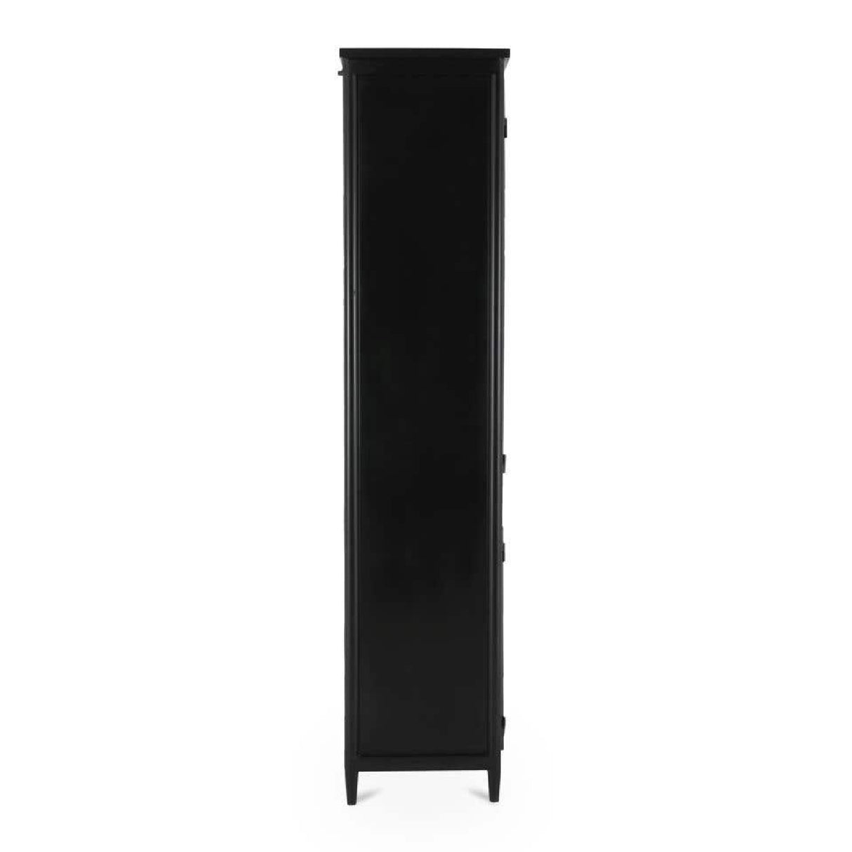 Black Metal 4-Door Tall Cabinet | Novi Living Henry