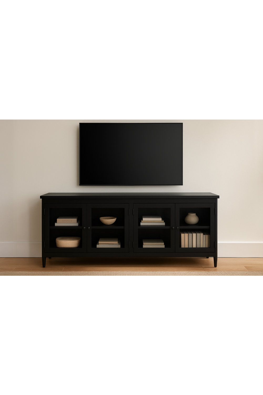 Natural Oak Rectangular Media Unit | Novi Living Henry | Oroa.com