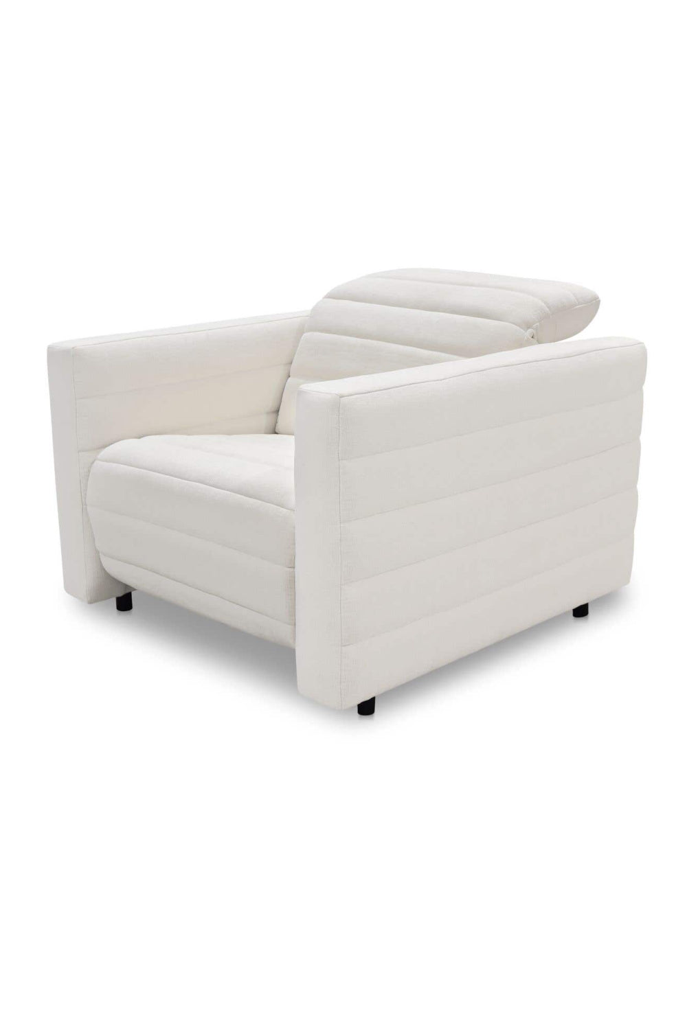 Modern European furniture - Channeled Recliner Lounge Chair - www.oroa.com