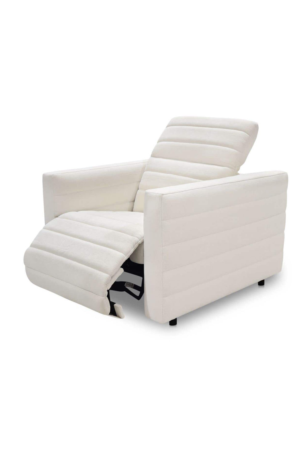 Modern European furniture - Channeled Recliner Lounge Chair - www.oroa.com