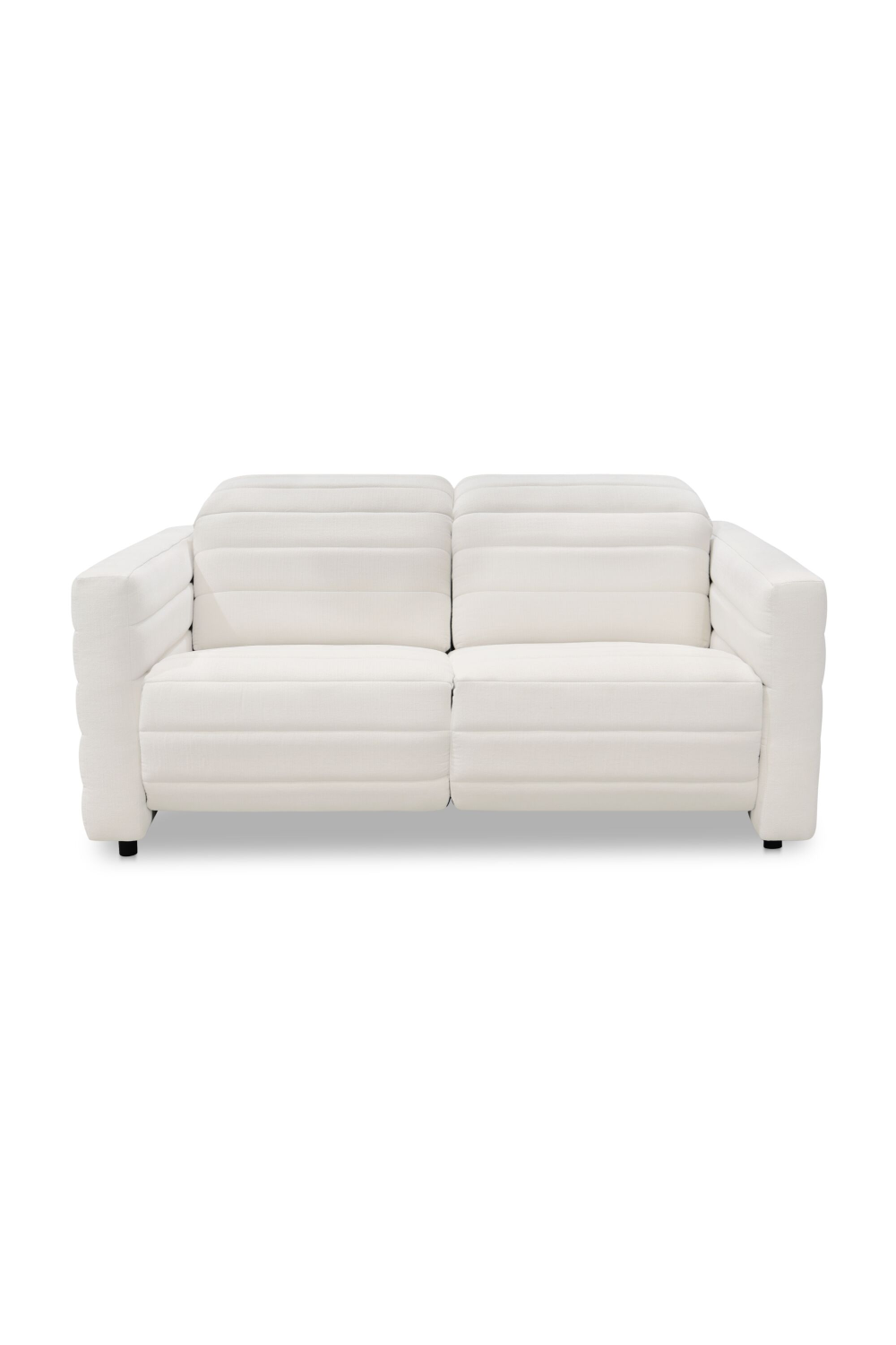 Modern European furniture - Channeled Power Recliner Sofa - www.oroa.com