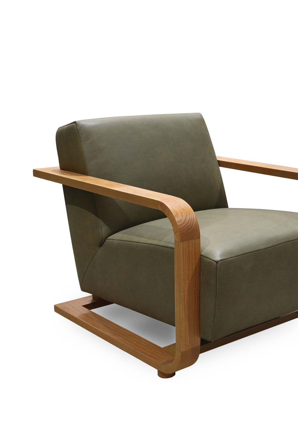 Modern European furniture - Oak Framed Lounge Chair - www.oroa.com