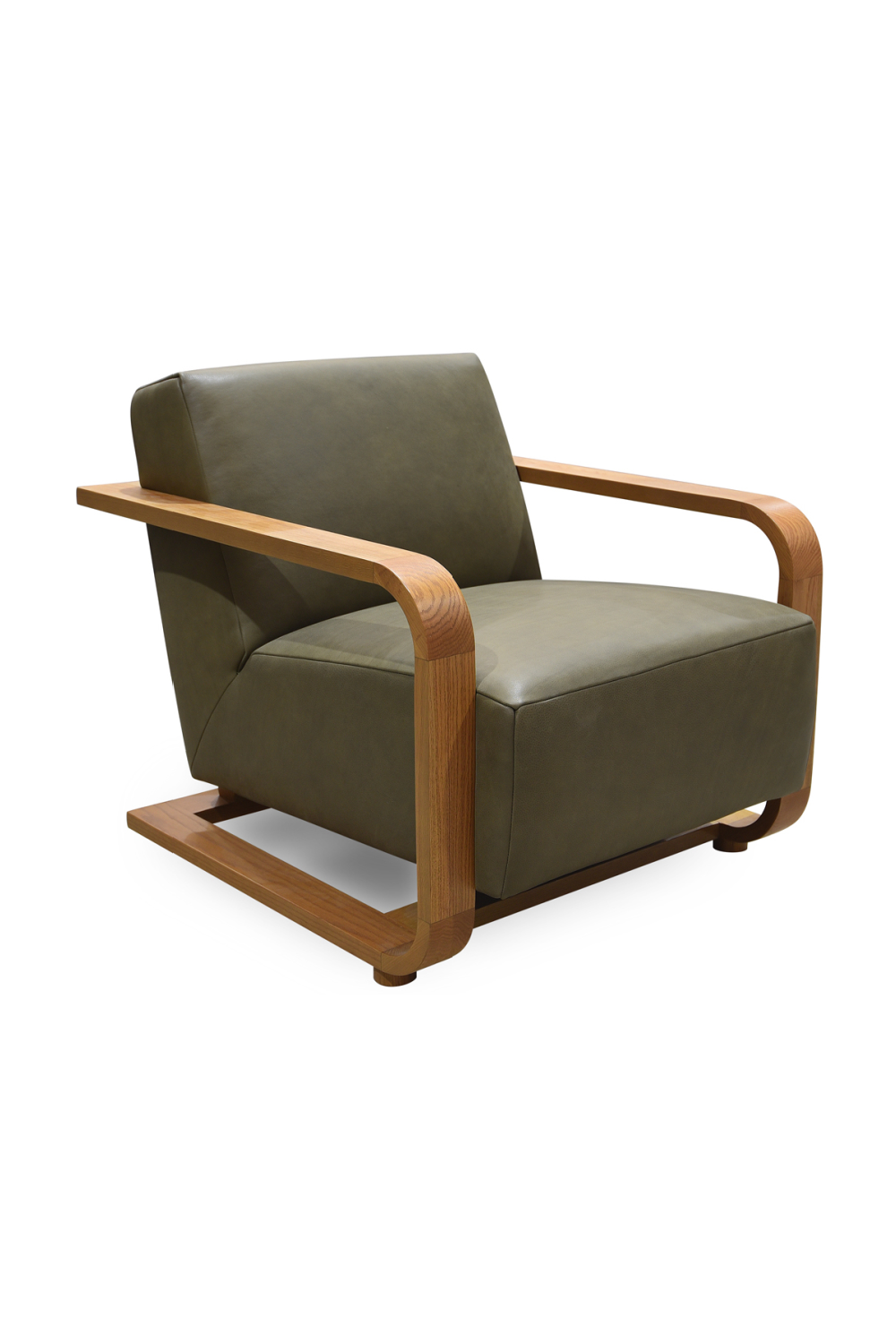 Modern European furniture - Oak Framed Lounge Chair - www.oroa.com
